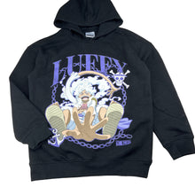 Load image into Gallery viewer, Boys One Piece, Monkey D. Luffy cotton blend fleece lined hoodie, GUC, size 10,