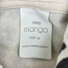 Load image into Gallery viewer, Girls Miss Mango, cotton blend zip fleece lined hoodie, leopard print, GUC, size 16,