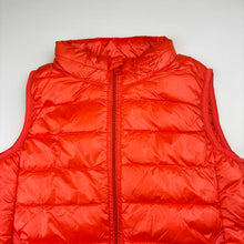 Load image into Gallery viewer, Unisex HAS HOS, orange down filled zip puffer vest, EUC, size 5,