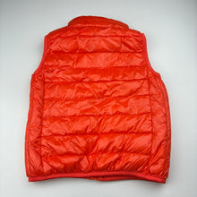 Load image into Gallery viewer, Unisex HAS HOS, orange down filled zip puffer vest, EUC, size 5,