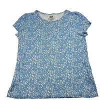Load image into Gallery viewer, Girls H&amp;M, floral cotton t-shirt, FUC, size 7-8,