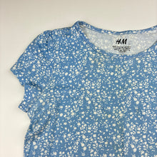 Load image into Gallery viewer, Girls H&amp;M, floral cotton t-shirt, FUC, size 7-8,