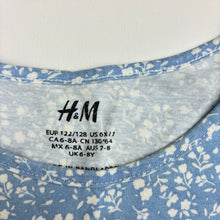 Load image into Gallery viewer, Girls H&amp;M, floral cotton t-shirt, FUC, size 7-8,