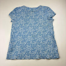 Load image into Gallery viewer, Girls H&amp;M, floral cotton t-shirt, FUC, size 7-8,