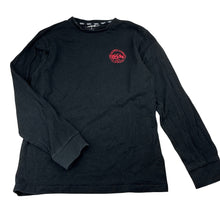Load image into Gallery viewer, Boys Mossimo, black cotton long sleeve t-shirt, wash fade, FUC, size 10,