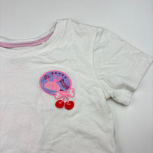 Load image into Gallery viewer, Girls Mango, white cotton t-shirt, GUC, size 4,