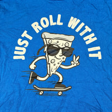 Load image into Gallery viewer, Boys Anko, blue cotton t-shirt, skateboard, EUC, size 12,