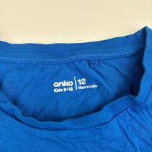 Load image into Gallery viewer, Boys Anko, blue cotton t-shirt, skateboard, EUC, size 12,