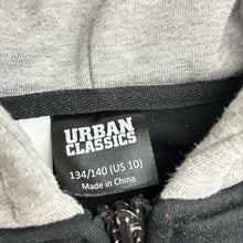 Load image into Gallery viewer, Boys URBAN CLASSICS, cotton blend zip fleece lined hoodie, GUC, size 10,