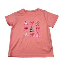 Load image into Gallery viewer, Girls pink, marle Christmas t-shirt, EUC, size 3,