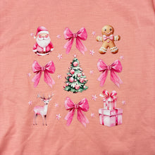 Load image into Gallery viewer, Girls pink, marle Christmas t-shirt, EUC, size 3,