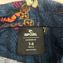 Load image into Gallery viewer, Boys RIP CURL, tropical print short sleeve shirt, EUC, size 7-8,