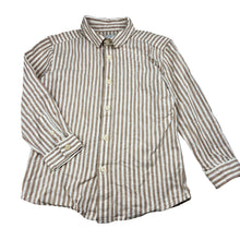 Load image into Gallery viewer, Boys Target, striped cotton / linen long sleeve shirt, EUC, size 5,