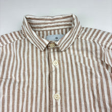 Load image into Gallery viewer, Boys Target, striped cotton / linen long sleeve shirt, EUC, size 5,