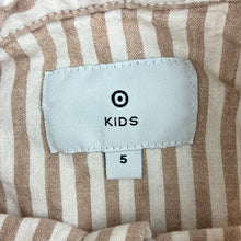 Load image into Gallery viewer, Boys Target, striped cotton / linen long sleeve shirt, EUC, size 5,