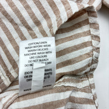 Load image into Gallery viewer, Boys Target, striped cotton / linen long sleeve shirt, EUC, size 5,