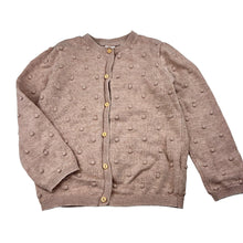 Load image into Gallery viewer, Girls H&amp;M, pink organic cotton knit cardigan, GUC, size 3,