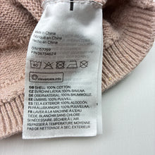 Load image into Gallery viewer, Girls H&amp;M, pink organic cotton knit cardigan, GUC, size 3,