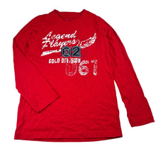 Load image into Gallery viewer, Boys TCM, red cotton long sleeve t-shirt, EUC, size 9-10,