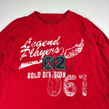 Load image into Gallery viewer, Boys TCM, red cotton long sleeve t-shirt, EUC, size 9-10,