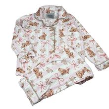 Load image into Gallery viewer, Girls Little Finch, flannel cotton pyjama set, rabbit, GUC, size 5-6,