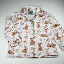 Load image into Gallery viewer, Girls Little Finch, flannel cotton pyjama set, rabbit, GUC, size 5-6,