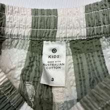 Load image into Gallery viewer, Boys Target, check cotton shorts, elasticated, GUC, size 3,