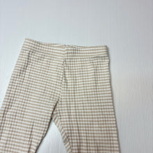 Load image into Gallery viewer, Unisex Dymples, striped stretch organic cotton leggings, elasticated, GUC, size 1,