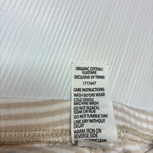 Load image into Gallery viewer, Unisex Dymples, striped stretch organic cotton leggings, elasticated, GUC, size 1,