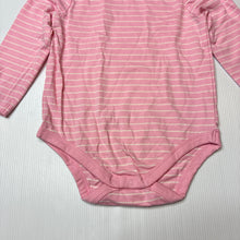Load image into Gallery viewer, Girls Anko, pink stretch cotton long sleeve bodysuit, EUC, size 1,