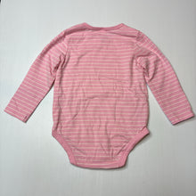 Load image into Gallery viewer, Girls Anko, pink stretch cotton long sleeve bodysuit, EUC, size 1,