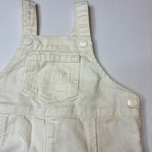 Load image into Gallery viewer, Unisex Seed, cream denim heritage overalls, EUC, size 1,