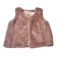 Load image into Gallery viewer, Girls Bebe by Minihaha, pink faux fur vest, GUC, size 1,