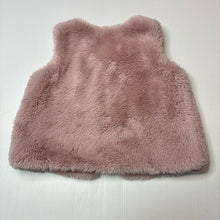 Load image into Gallery viewer, Girls Bebe by Minihaha, pink faux fur vest, GUC, size 1,