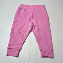 Load image into Gallery viewer, Girls Bonds, pink cotton blend track pants, elasticated, EUC, size 0,