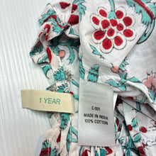 Load image into Gallery viewer, Girls anokhi koki, floral cotton dress, EUC, size 1, L: 42cm