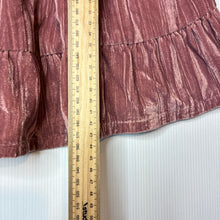 Load image into Gallery viewer, Girls H&amp;M, pink crushed velour dress, NEW, size 0, L: 43cm