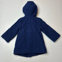 Load image into Gallery viewer, Unisex purebaby, organic cotton lined wool duffle coat / jacket, EUC, size 2,