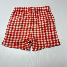Load image into Gallery viewer, Boys Cotton On Baby, check viscose / linen shorts, elasticated, GUC, size 1,