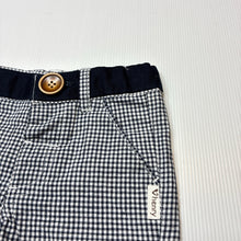 Load image into Gallery viewer, Boys Love Henry, check cotton shorts, adjustable, EUC, size 0,