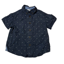 Load image into Gallery viewer, Boys Target, navy cotton short sleeve shirt, EUC, size 1,