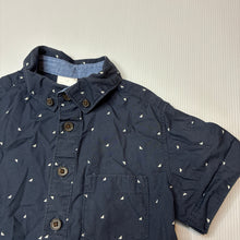 Load image into Gallery viewer, Boys Target, navy cotton short sleeve shirt, EUC, size 1,
