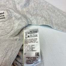 Load image into Gallery viewer, Unisex M&amp;S, grey cotton long sleeve henley bodysuit, GUC, size 0,