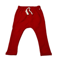 Load image into Gallery viewer, Unisex Petit Bateau, red cotton blend leggings / bottoms, elasticated, EUC, size 1-2,