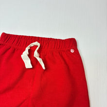 Load image into Gallery viewer, Unisex Petit Bateau, red cotton blend leggings / bottoms, elasticated, EUC, size 1-2,