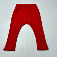 Load image into Gallery viewer, Unisex Petit Bateau, red cotton blend leggings / bottoms, elasticated, EUC, size 1-2,