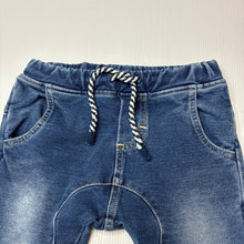 Load image into Gallery viewer, Boys Fox &amp; Finch, stretch denim jogger pants, elasticated, EUC, size 1,