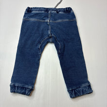 Load image into Gallery viewer, Boys Fox &amp; Finch, stretch denim jogger pants, elasticated, EUC, size 1,