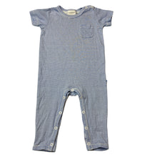 Load image into Gallery viewer, Unisex Marquise, striped cotton romper, EUC, size 0,