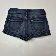 Load image into Gallery viewer, Girls H&amp;M, blue denim shorts, adjustable, EUC, size 3,